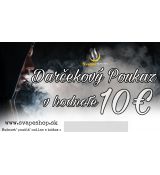 Darčekový Poukaz v hodnote 10€