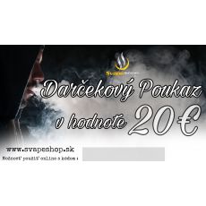 Darčekový Poukaz v hodnote 20€