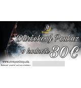 Darčekový Poukaz v hodnote 30€